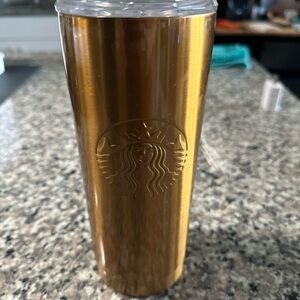 Starbucks Gold Tumbler 20oz #0006